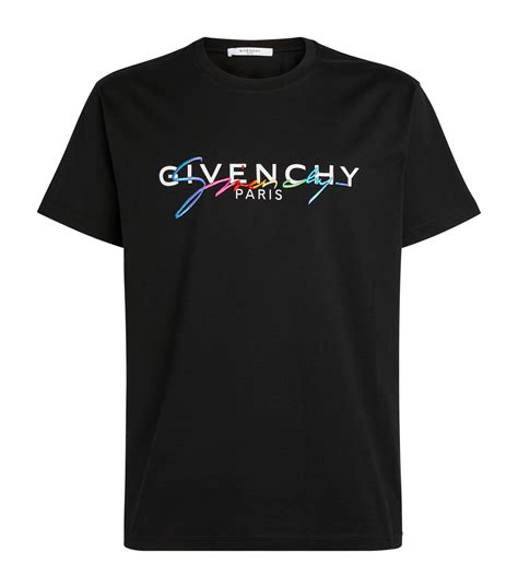 givenchy black and white flag t shirt|Givenchy signature t shirt.